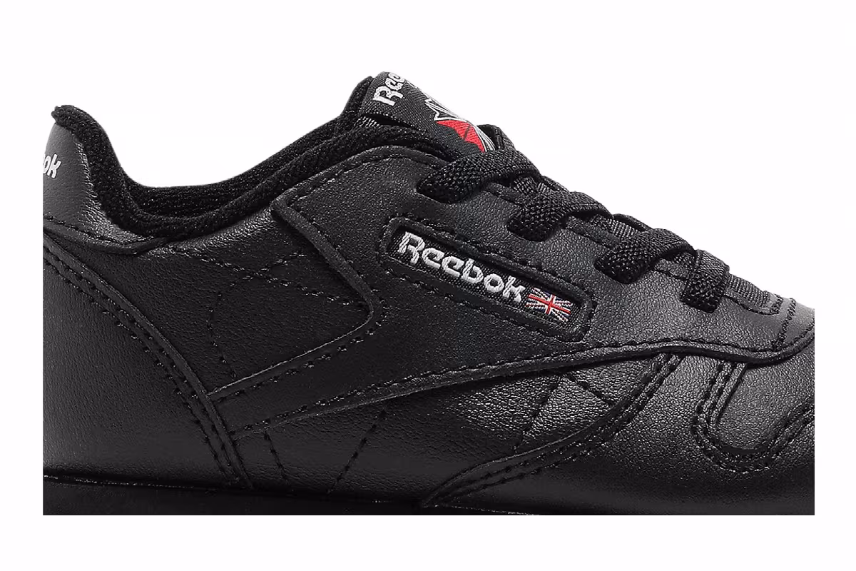 Reebok Classic Leather Toddler Triple Black, view 3