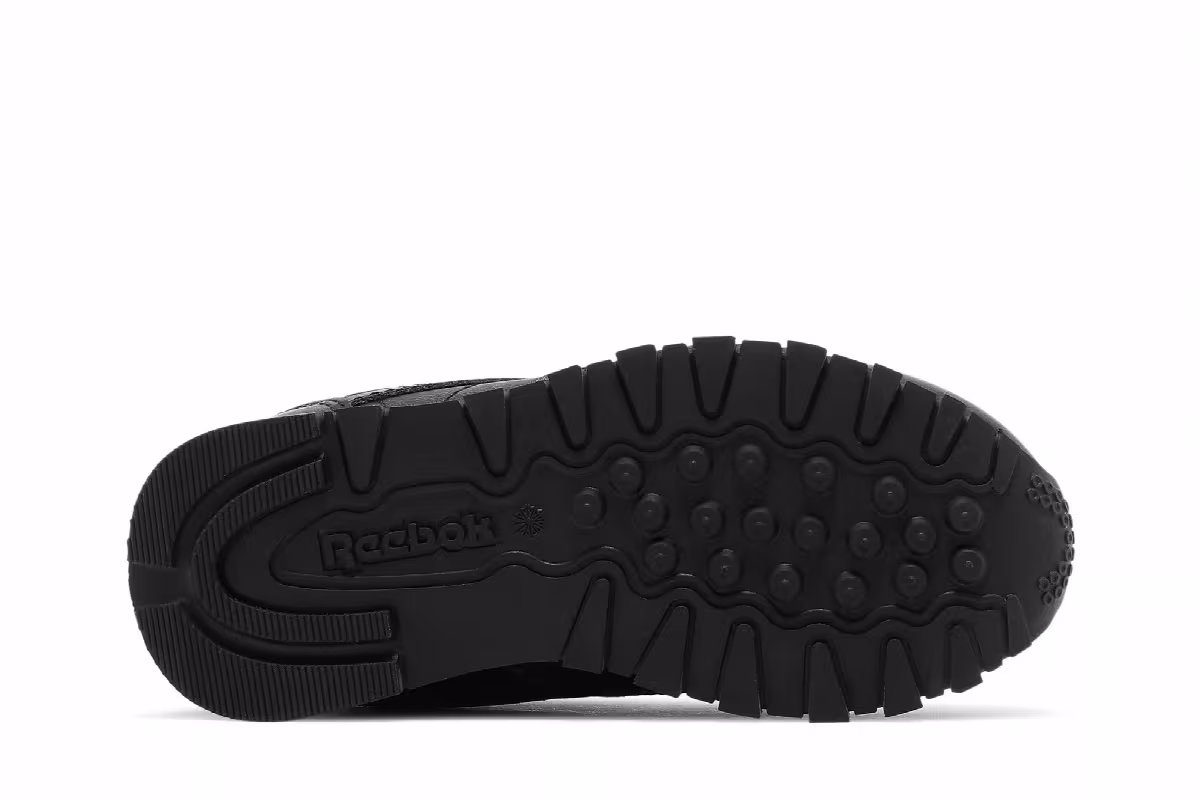 Reebok Classic Leather Toddler Triple Black, view 5