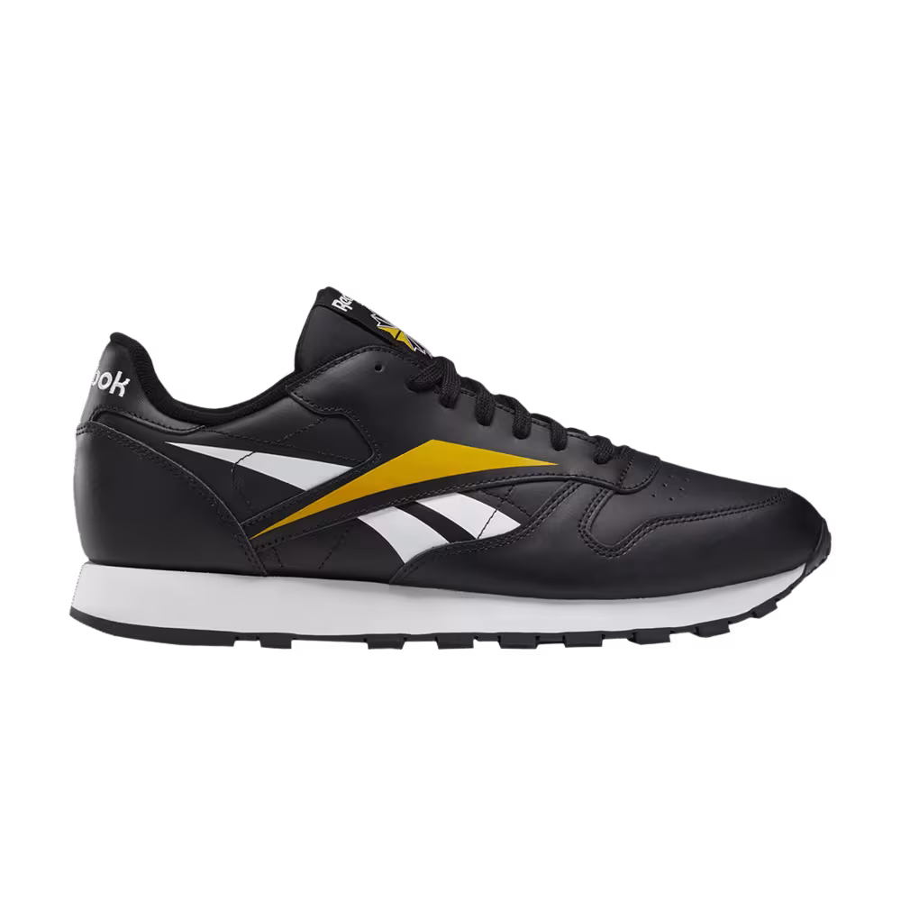 Reebok Classic Leather MU Black Toxic Yellow