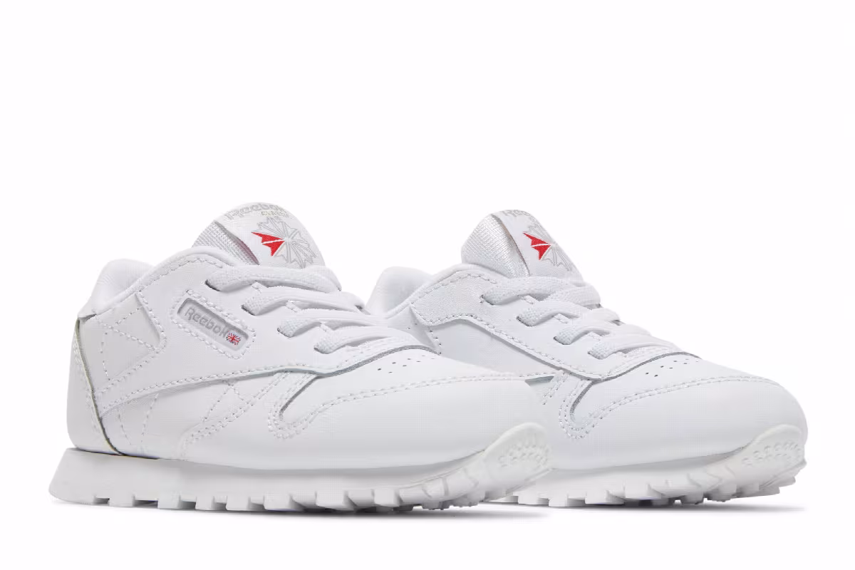 Reebok Classic Leather Toddler Triple White, view 9