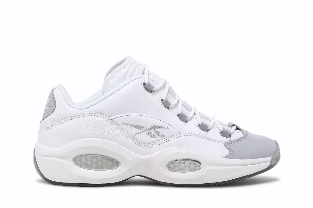 Reebok Question Low White Grey, view 2