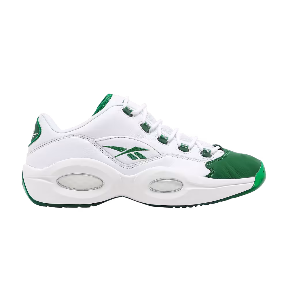 Reebok Question Low Green Toe