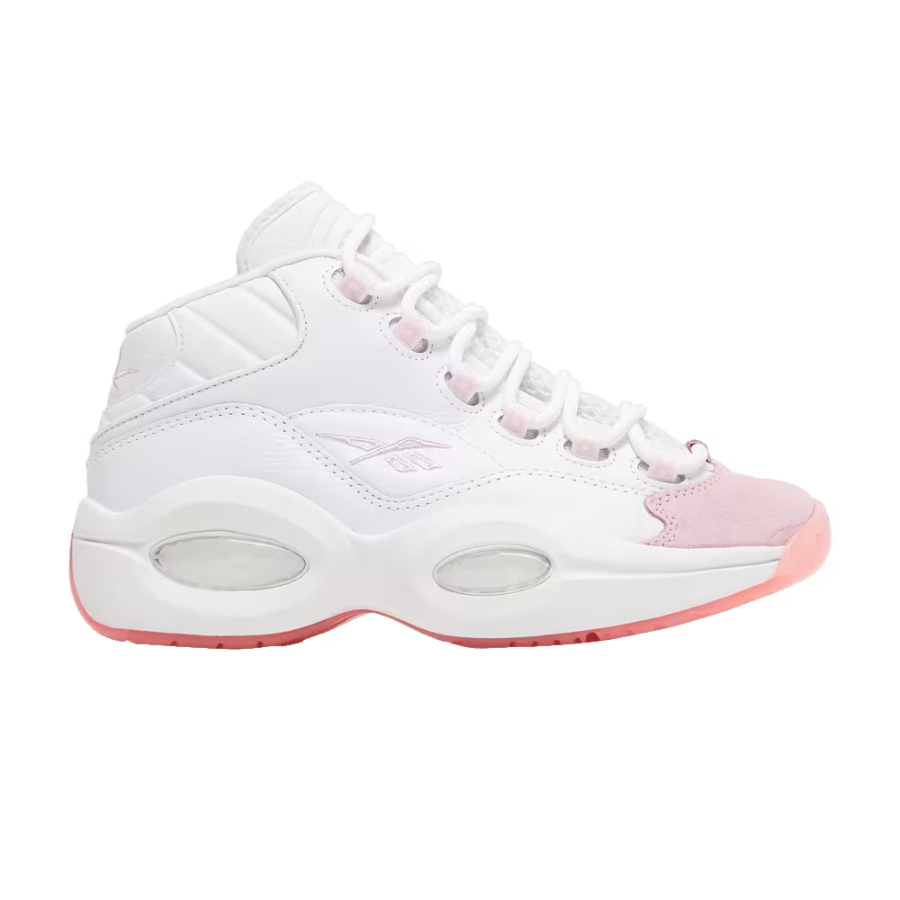 Reebok Question Mid Big Kid Pink Toe
