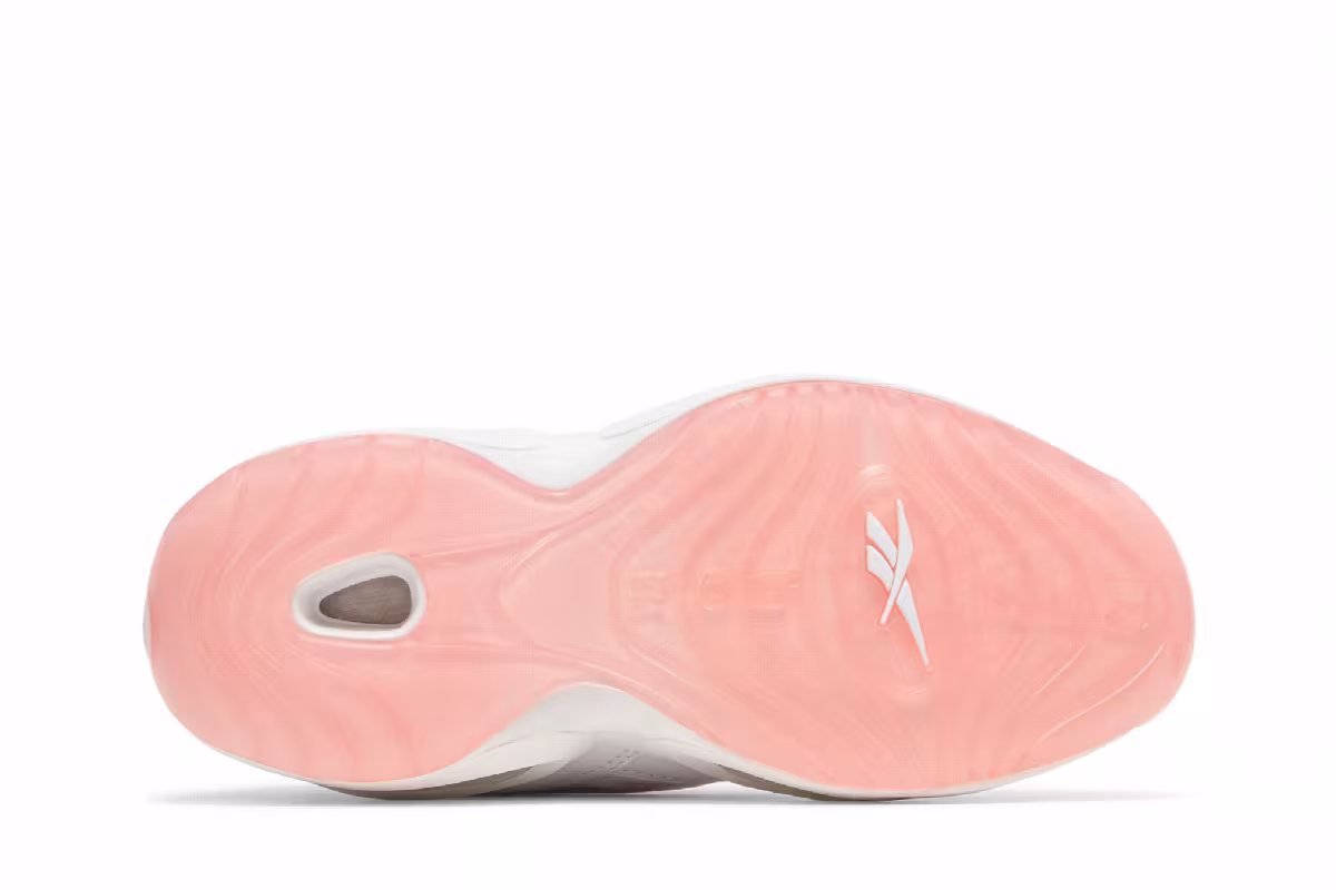 Reebok Question Mid Big Kid Pink Toe, view 5