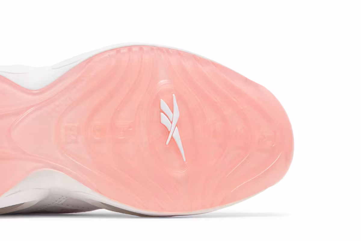 Reebok Question Mid Big Kid Pink Toe, view 6