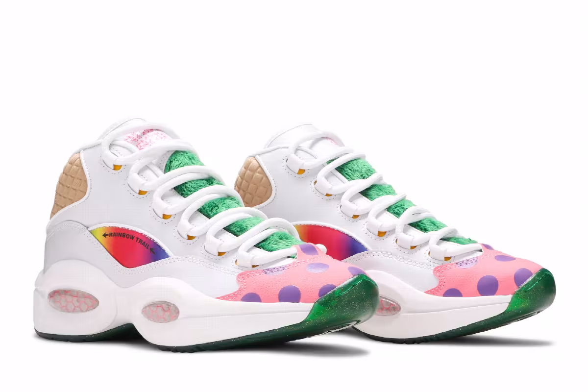 Hasbro x Reebok Question Mid Big Kid Candy Land, view 9