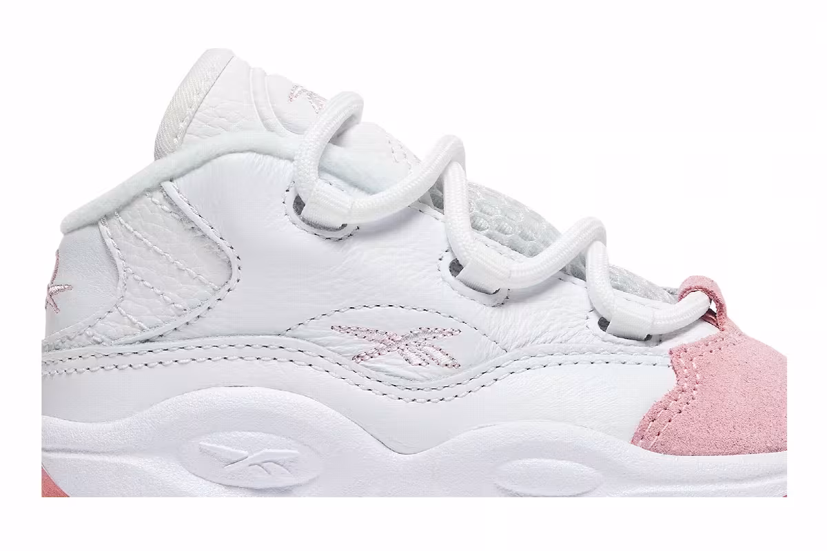 Reebok Question Mid Toddler Pink Toe, view 3