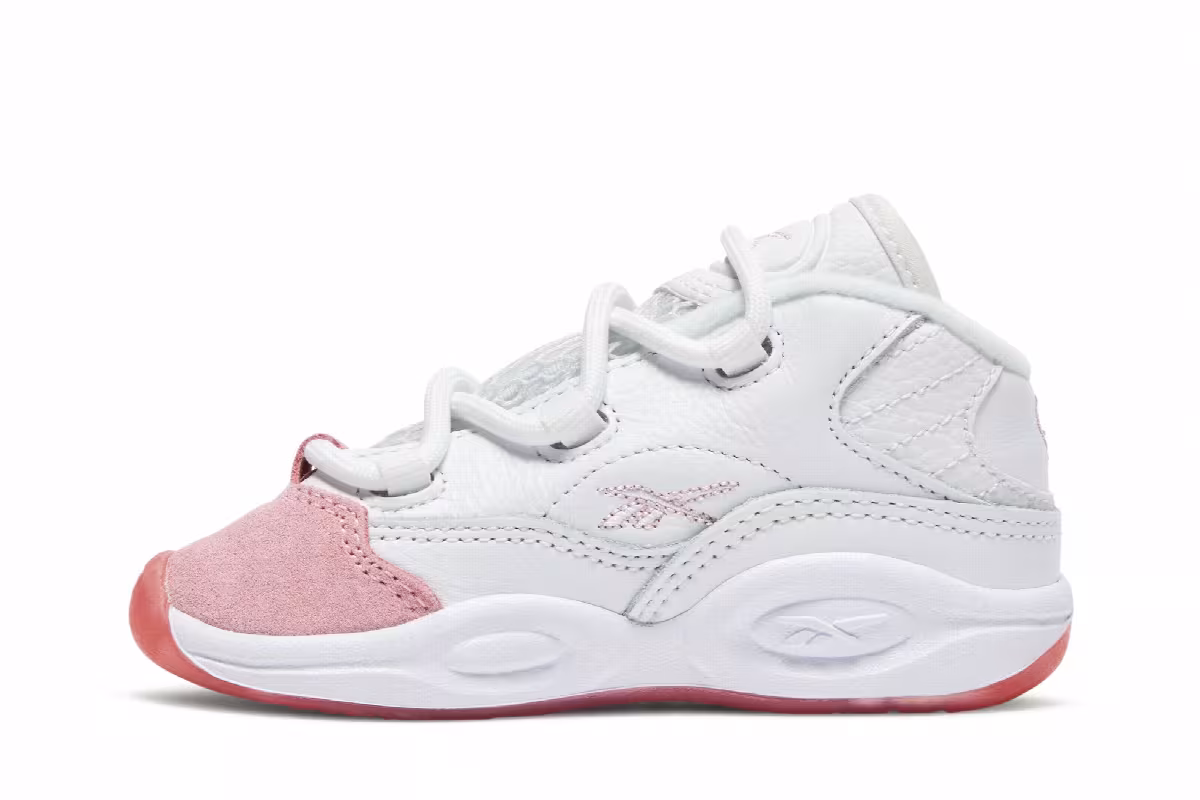 Reebok Question Mid Toddler Pink Toe, view 4