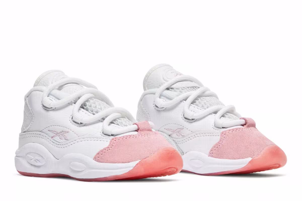 Reebok Question Mid Toddler Pink Toe, view 9