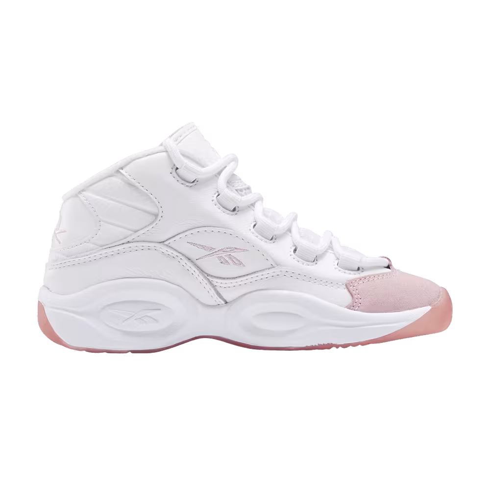 Reebok Question Mid Little Kid Pink Toe