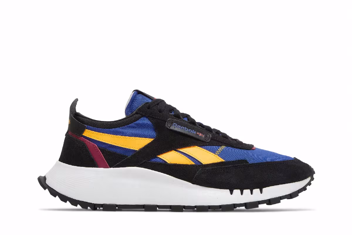 Reebok Classic Leather Legacy Black Bright Cobalt, view 2