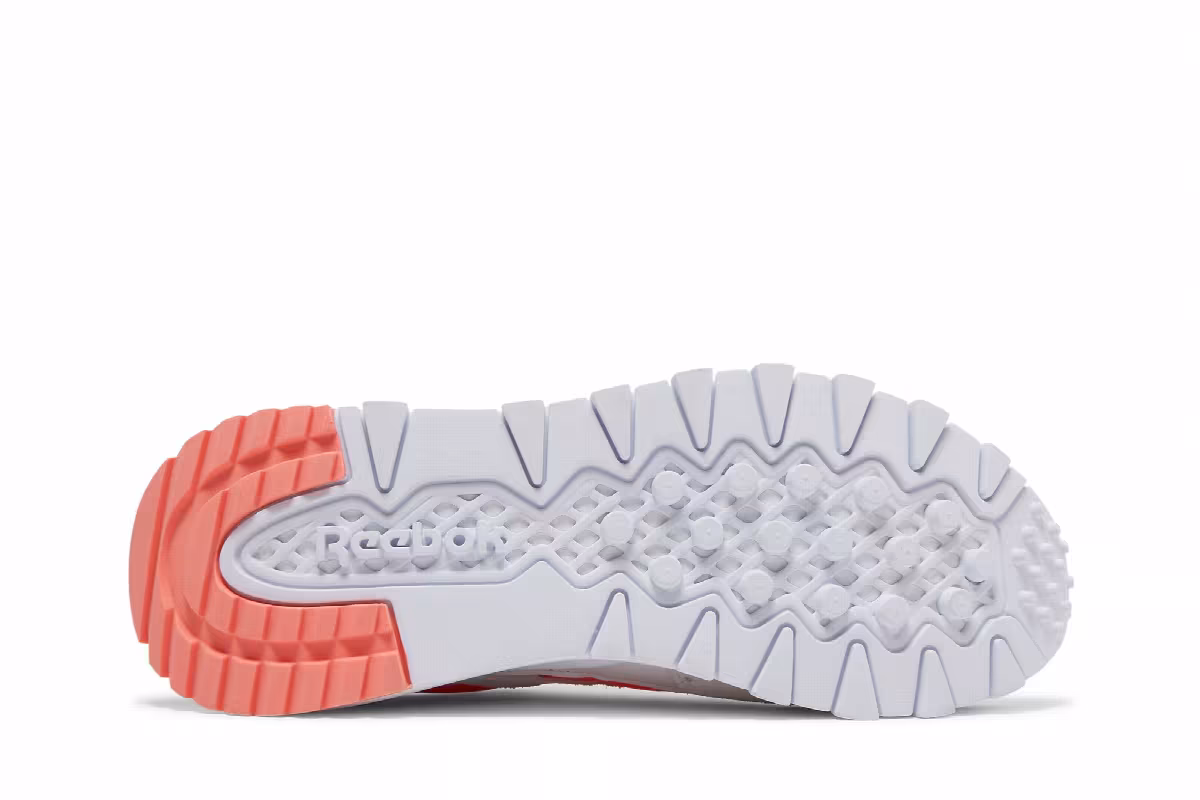 Reebok Women's Classic Leather Legacy White Orange Flare, view 5