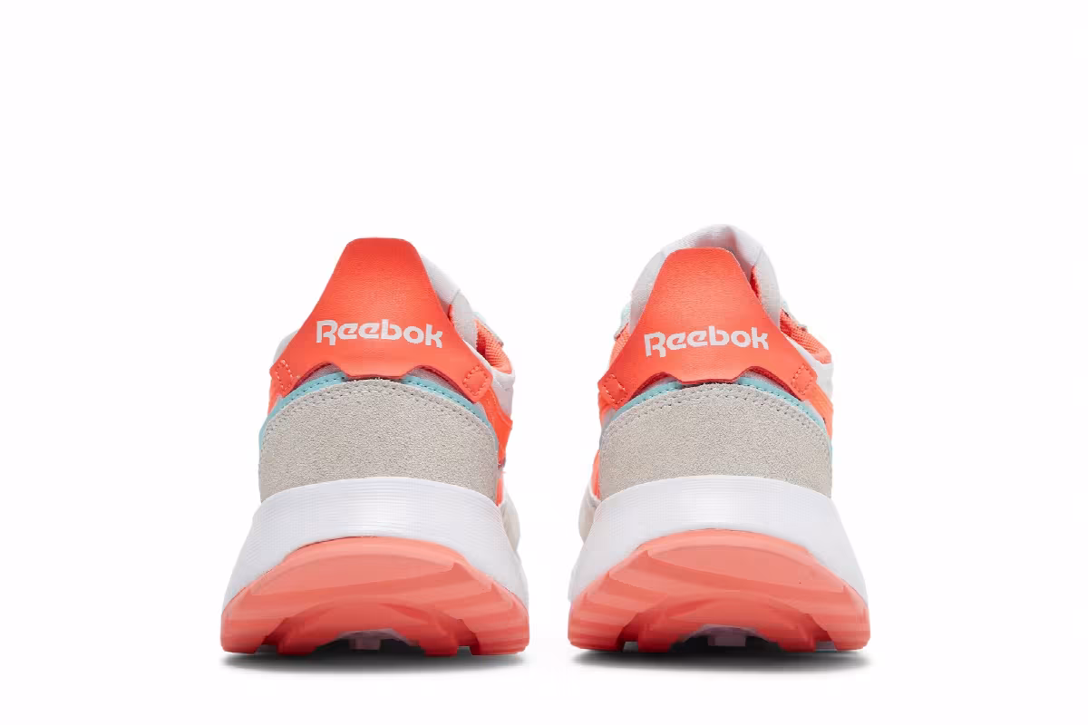 Reebok Women's Classic Leather Legacy White Orange Flare, view 7