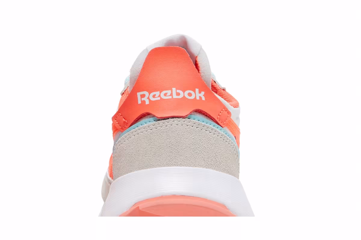 Reebok Women's Classic Leather Legacy White Orange Flare, view 8