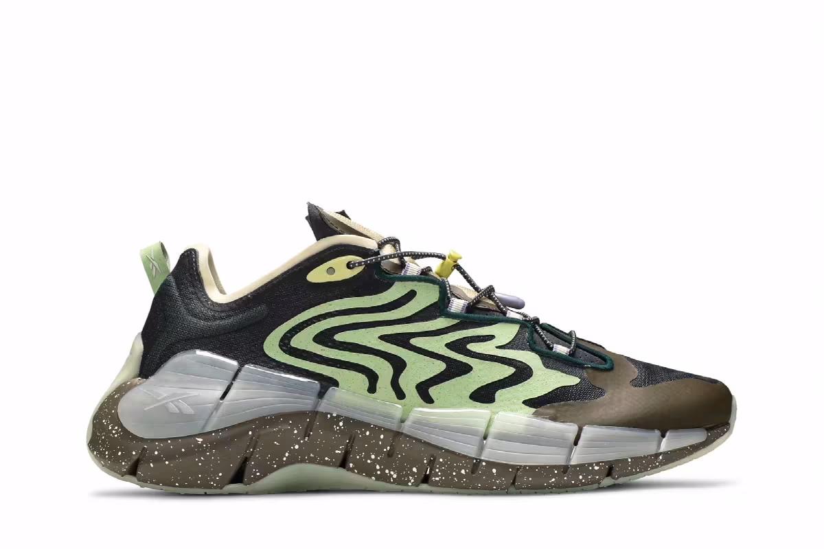 Brain Dead x Reebok Zig Kinetica 2 Mad Science - Aloe Green, view 2