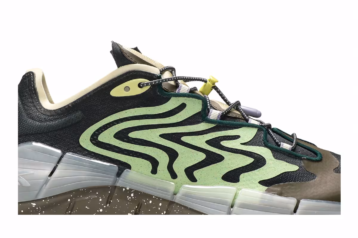 Brain Dead x Reebok Zig Kinetica 2 Mad Science - Aloe Green, view 3