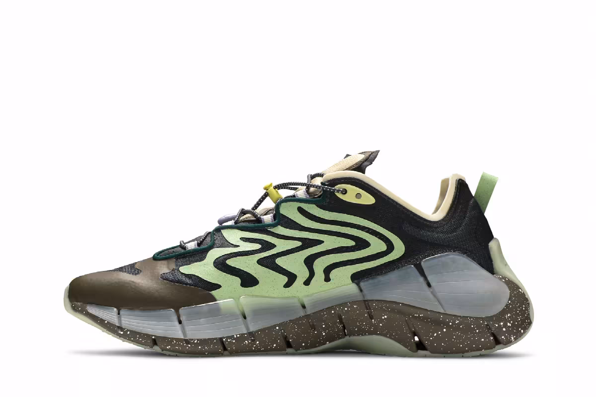Brain Dead x Reebok Zig Kinetica 2 Mad Science - Aloe Green, view 4