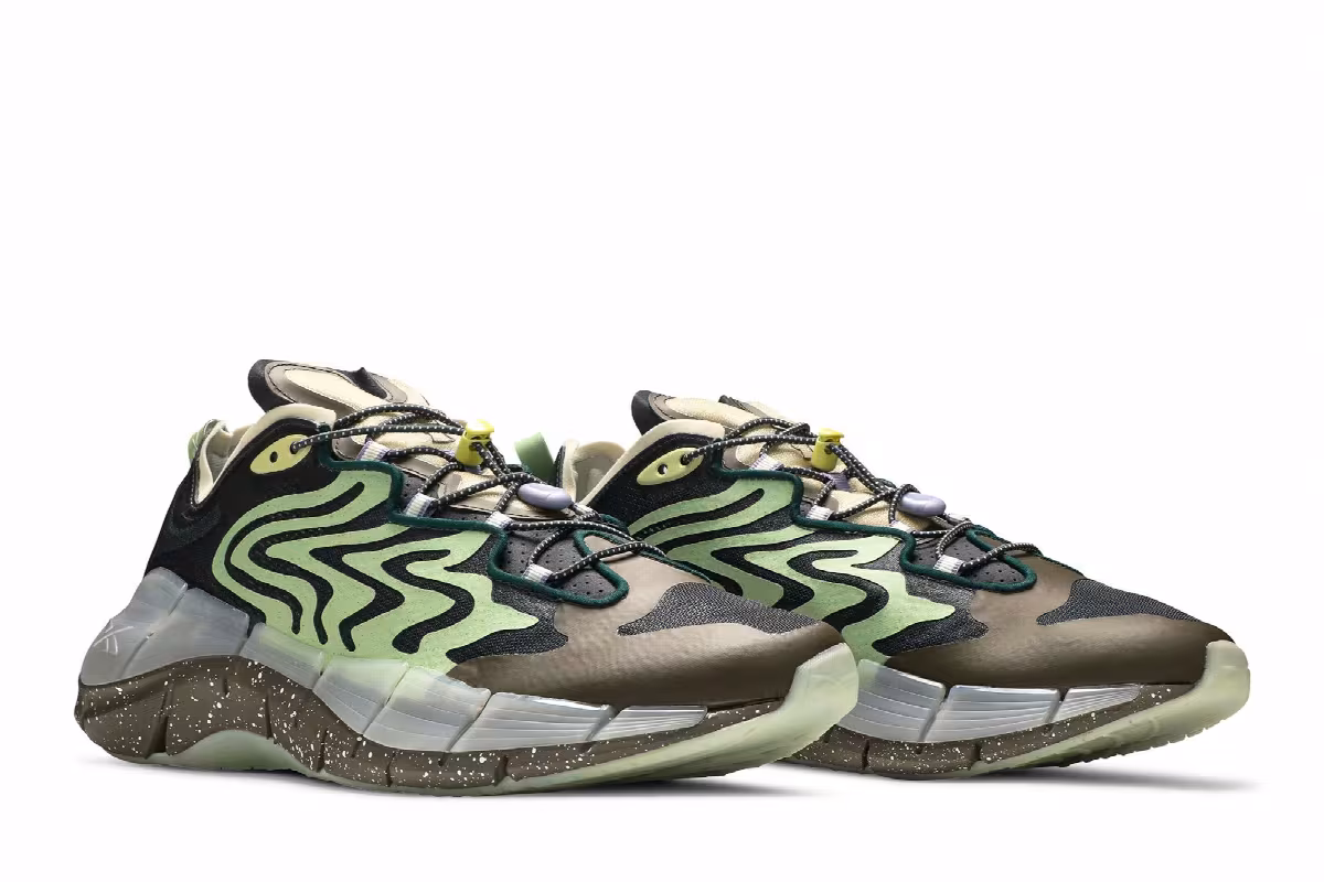Brain Dead x Reebok Zig Kinetica 2 Mad Science - Aloe Green, view 9