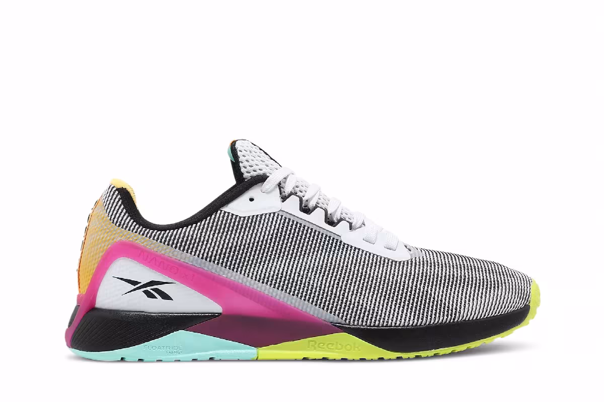 Reebok Nano X1 Grit White Black Pursuit Pink, view 2