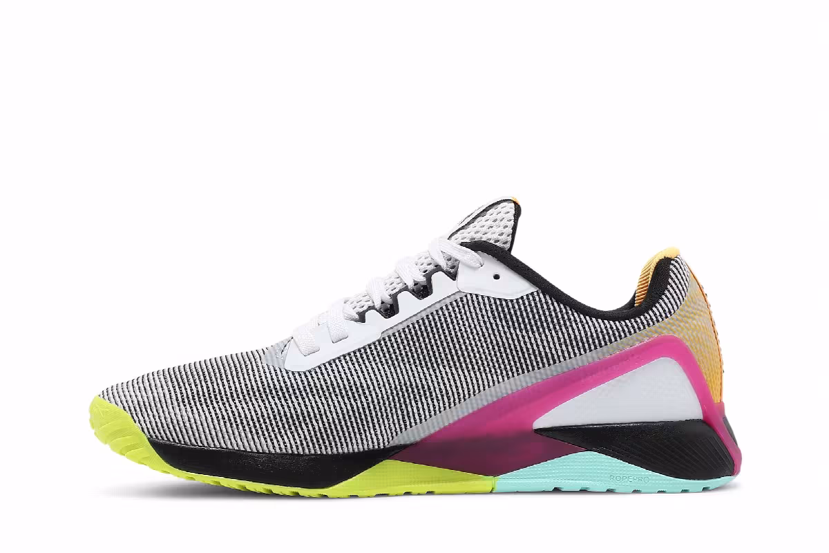 Reebok Nano X1 Grit White Black Pursuit Pink, view 4