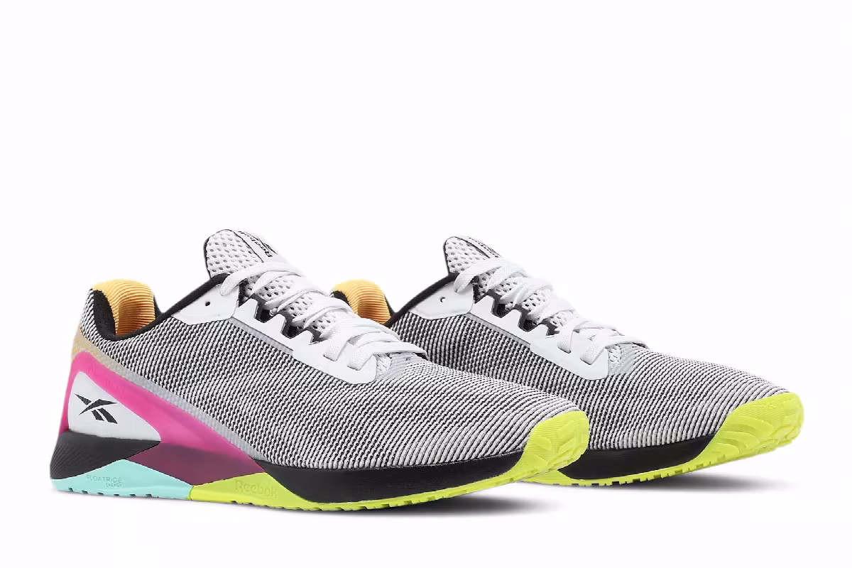 Reebok Nano X1 Grit White Black Pursuit Pink, view 9