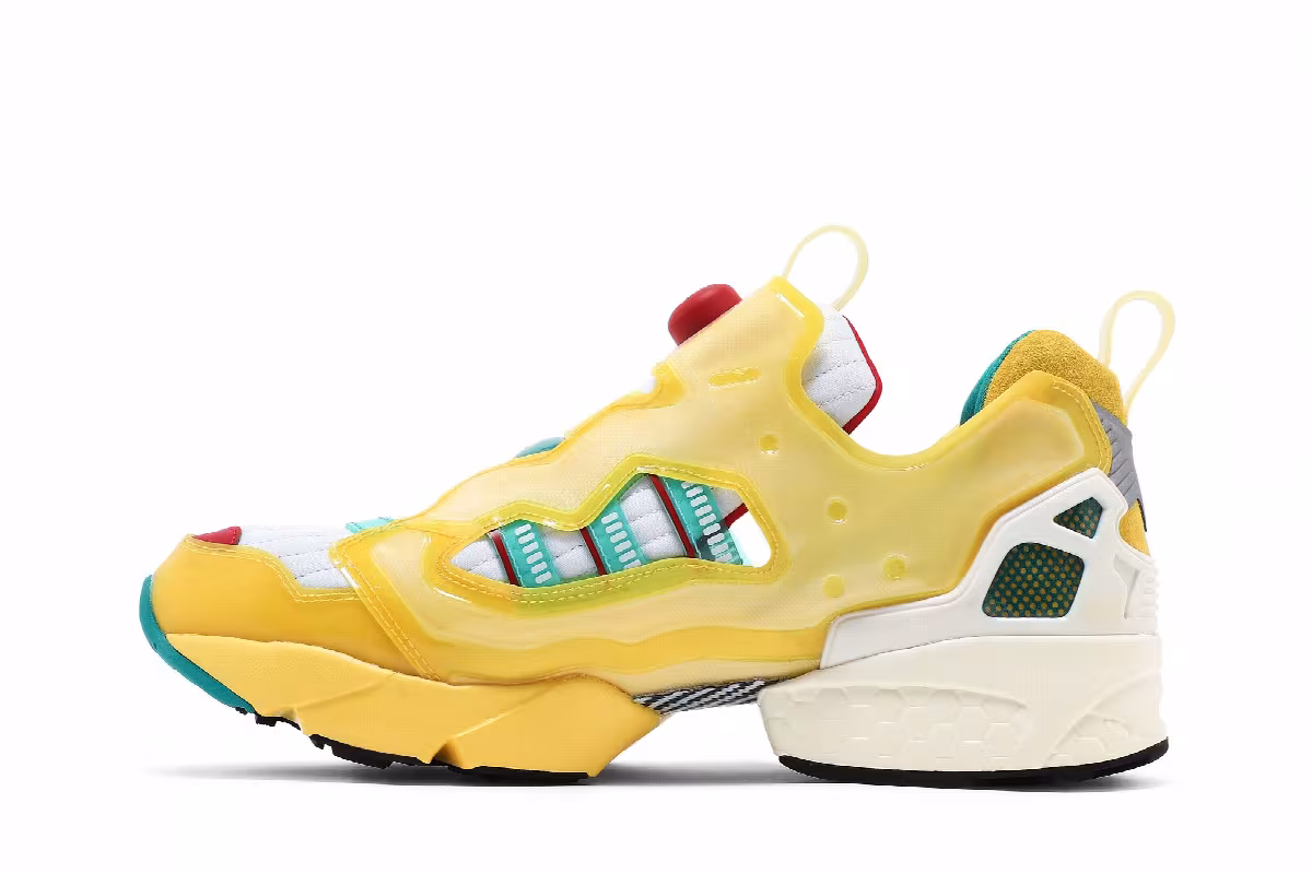 Adidas x Reebok ZX Fury Spring Yellow, view 4