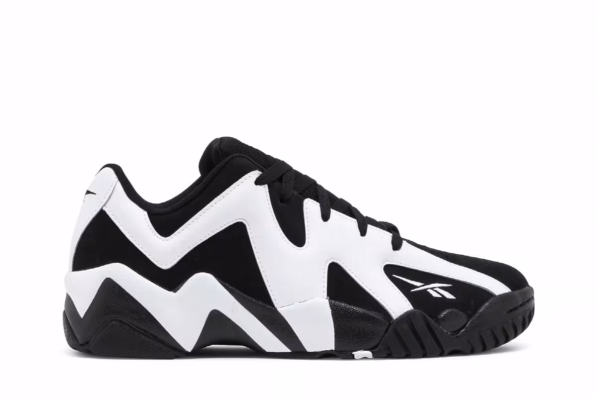 Reebok Kamikaze 2 Low OG Black White 2021, view 2