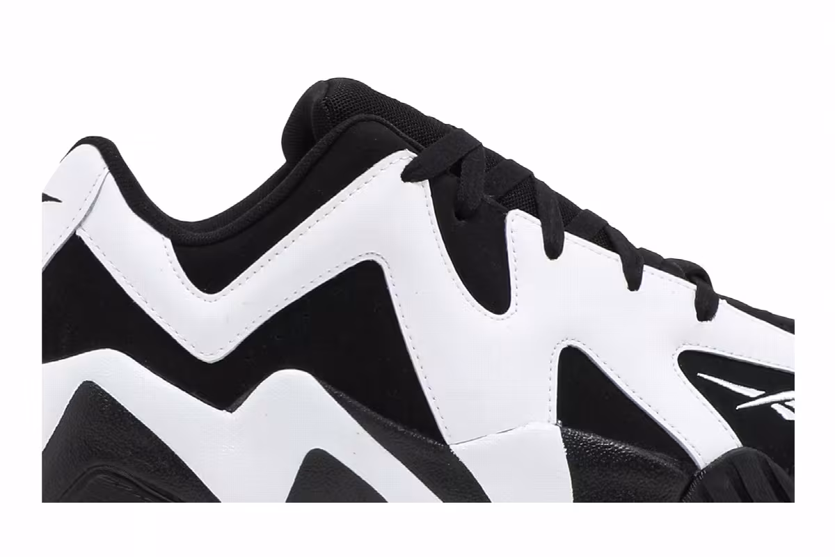 Reebok Kamikaze 2 Low OG Black White 2021, view 3