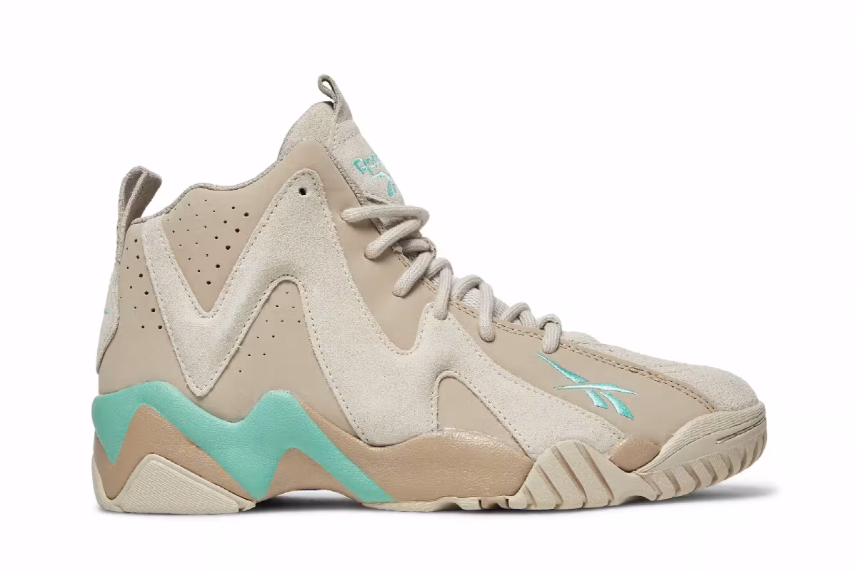 Reebok Kamikaze 2 Modern Beige Pixel Mint, view 2