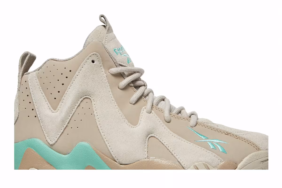 Reebok Kamikaze 2 Modern Beige Pixel Mint, view 3