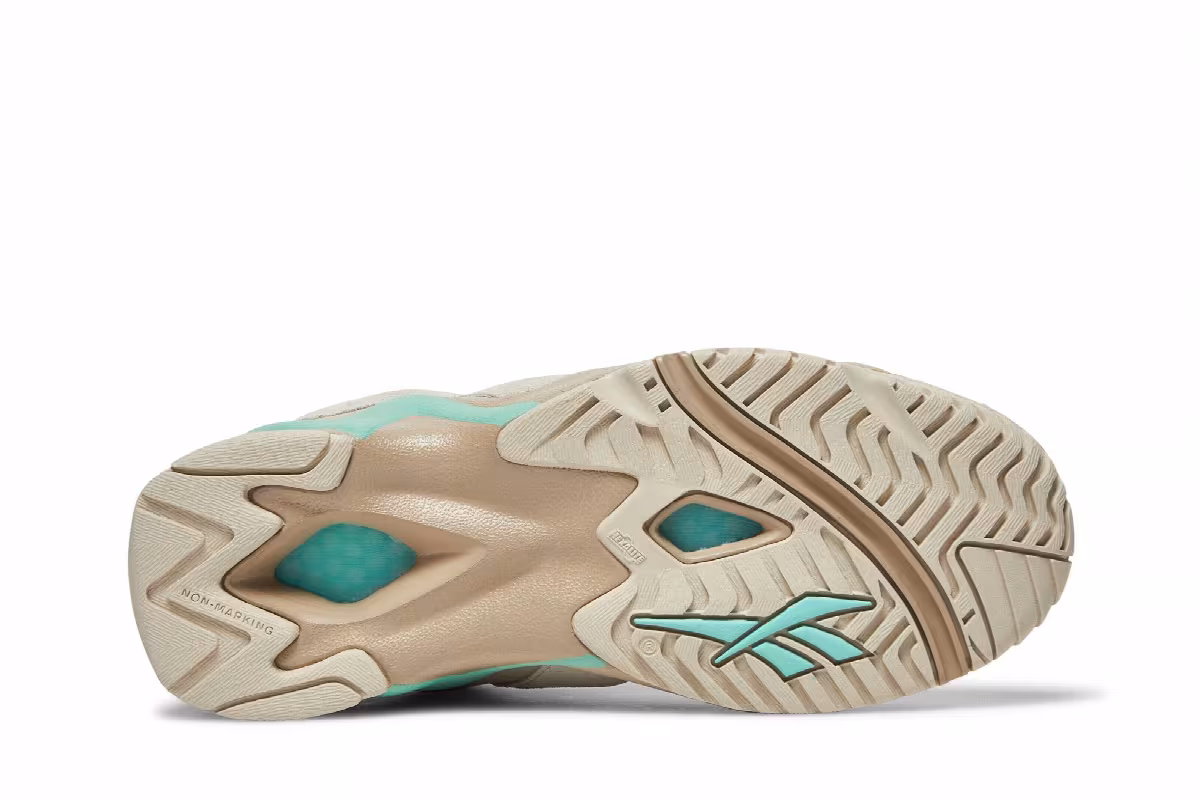 Reebok Kamikaze 2 Modern Beige Pixel Mint, view 5