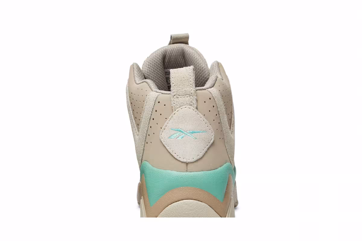 Reebok Kamikaze 2 Modern Beige Pixel Mint, view 8