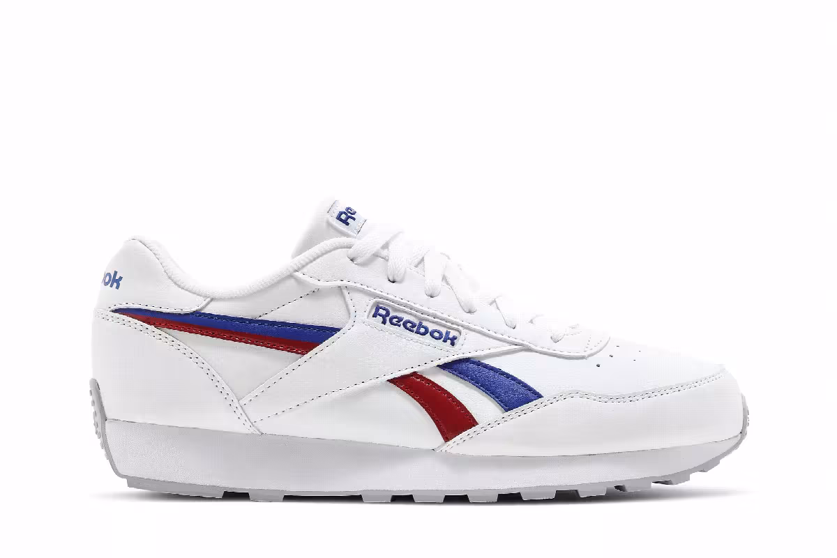 Reebok Rewind Run White Cobalt Red, view 2