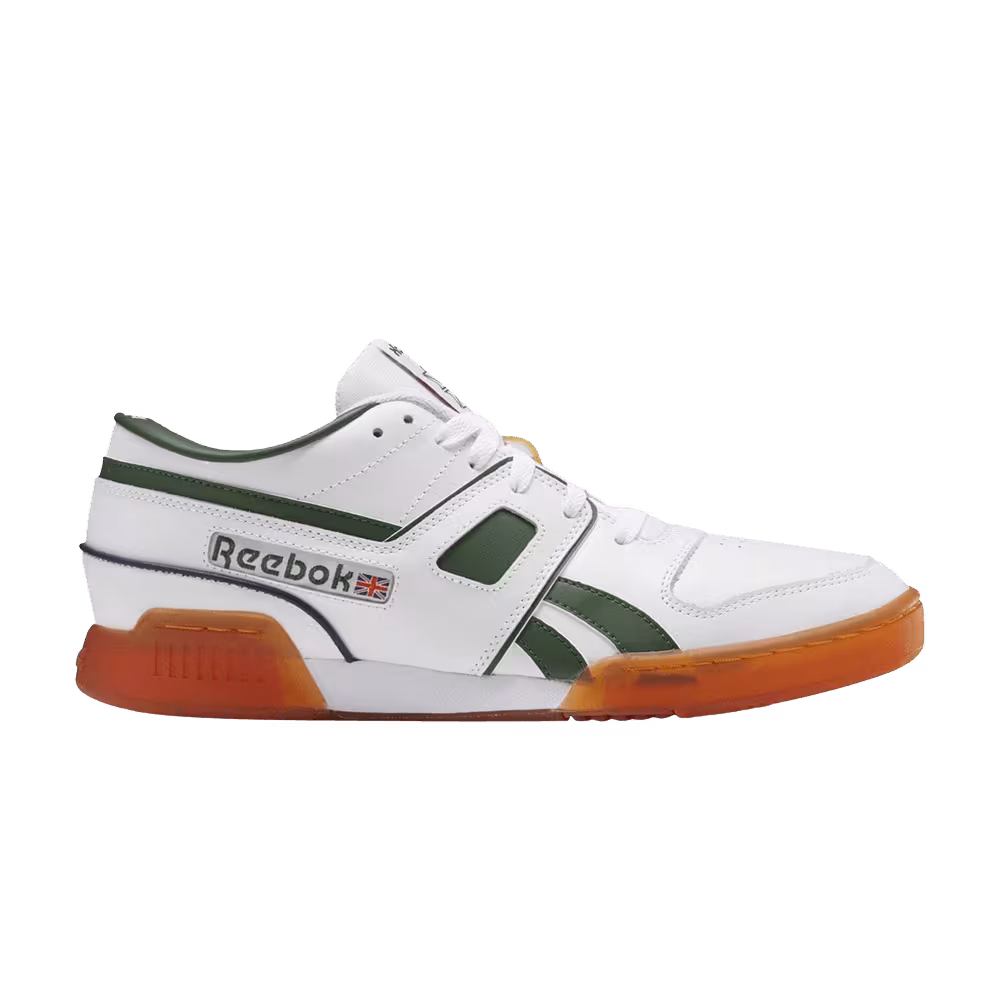 Reebok Pro Workout Low MU White Utility Green Gum