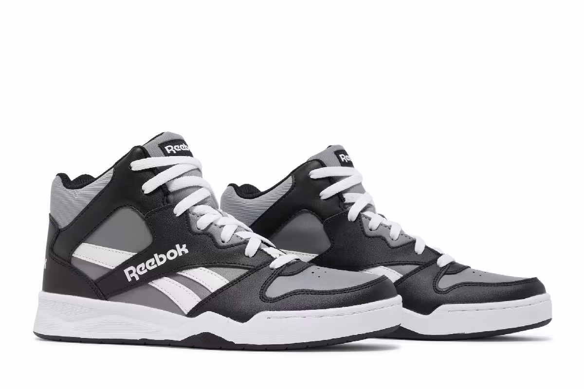 Reebok Royal BB4500 High 2 Black Grey, view 9
