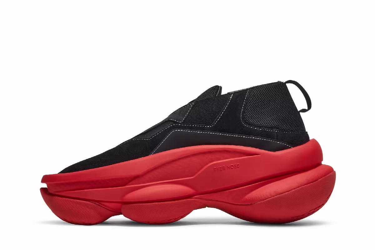 Pyer Moss x Reebok Sculpt 1 Black Primal Red, view 4