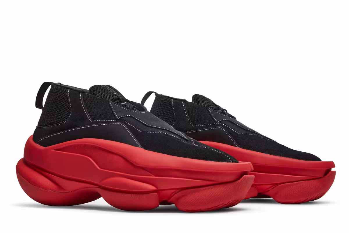 Pyer Moss x Reebok Sculpt 1 Black Primal Red, view 9