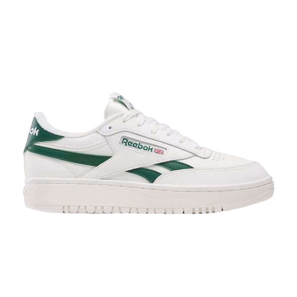 Reebok Women's Club C Double Revenge Chalk Dark Green