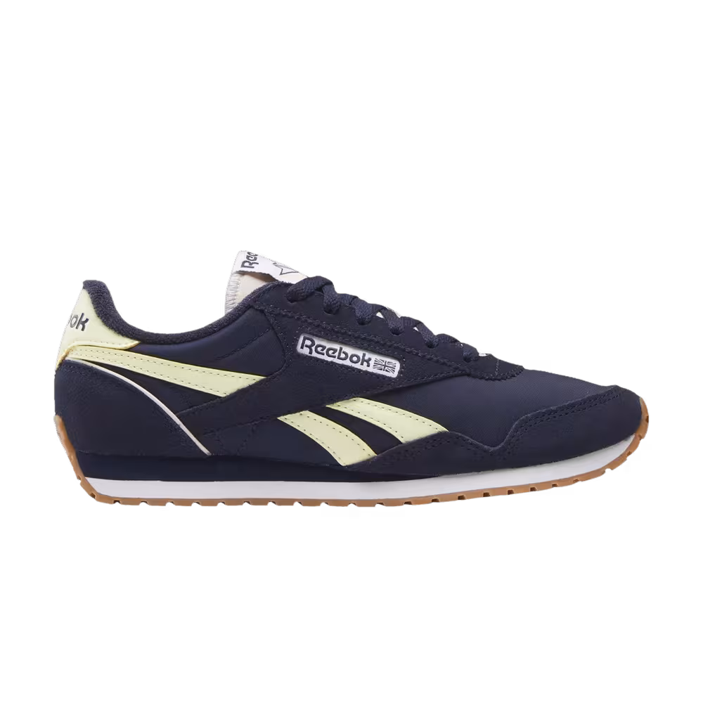 Reebok Women's Classic AZ Vector Navy Yellow Haze