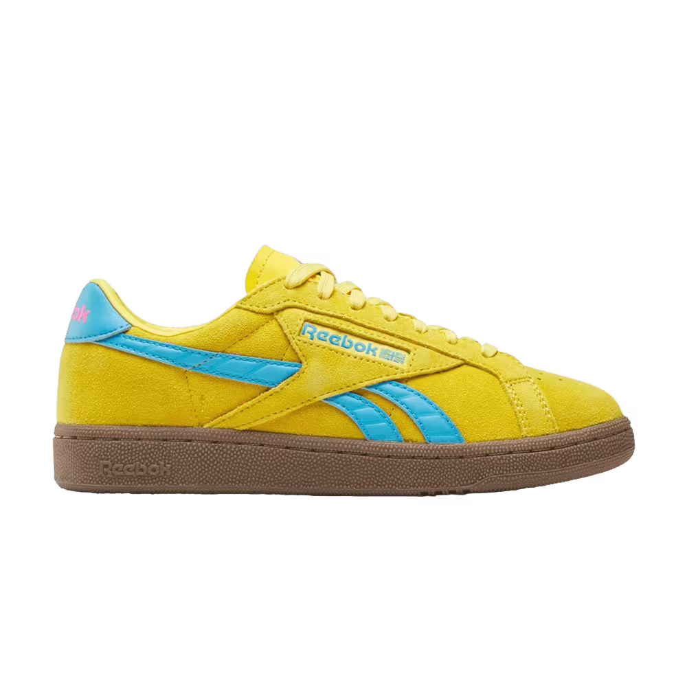 Reebok Women's Club C Grounds UK Golden Haze Future Cyan