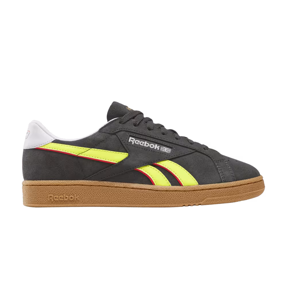 Reebok Club C Grounds UK Black Electric Yellow Gum