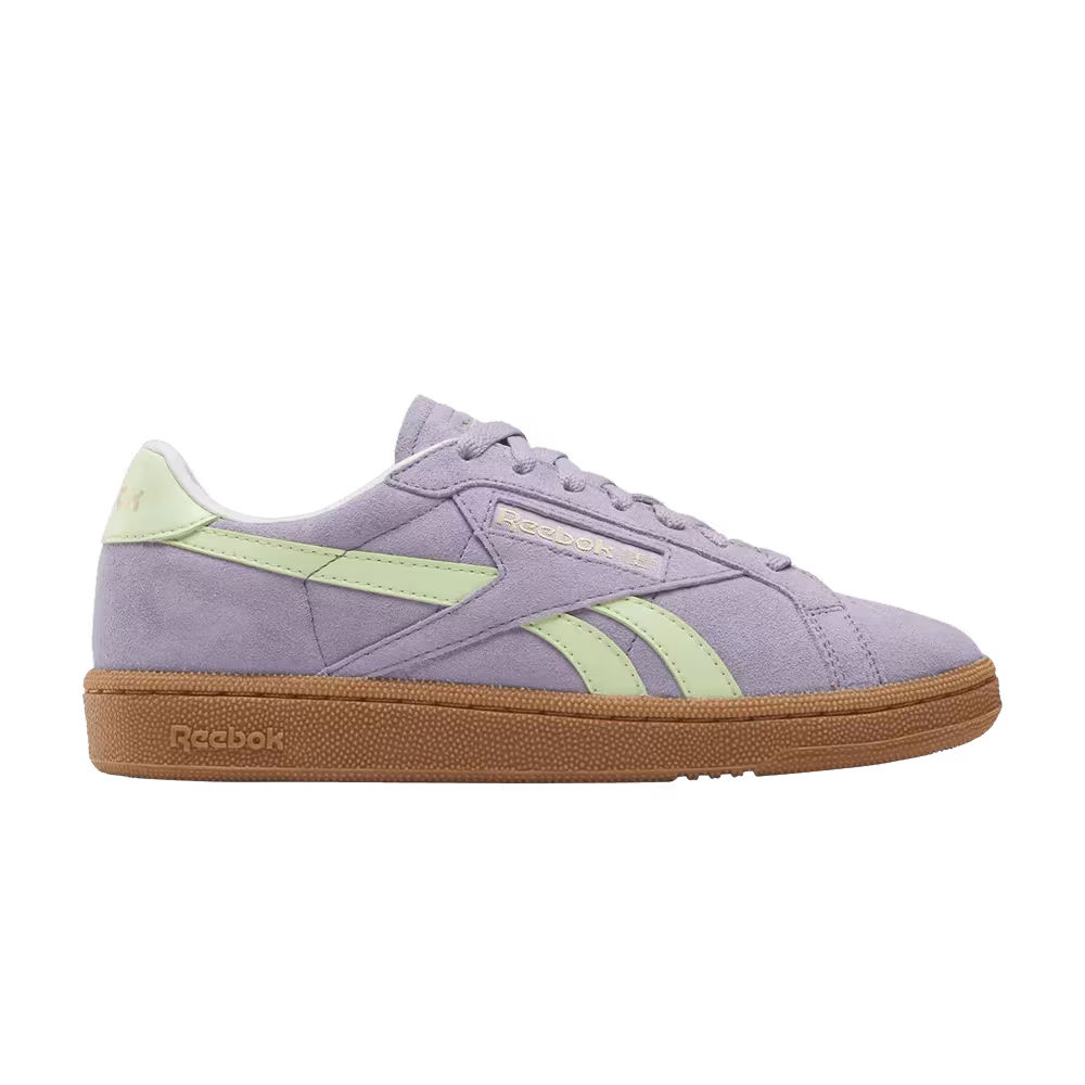 Reebok Women's Club C Grounds UK Dusk Purple Astro Lime