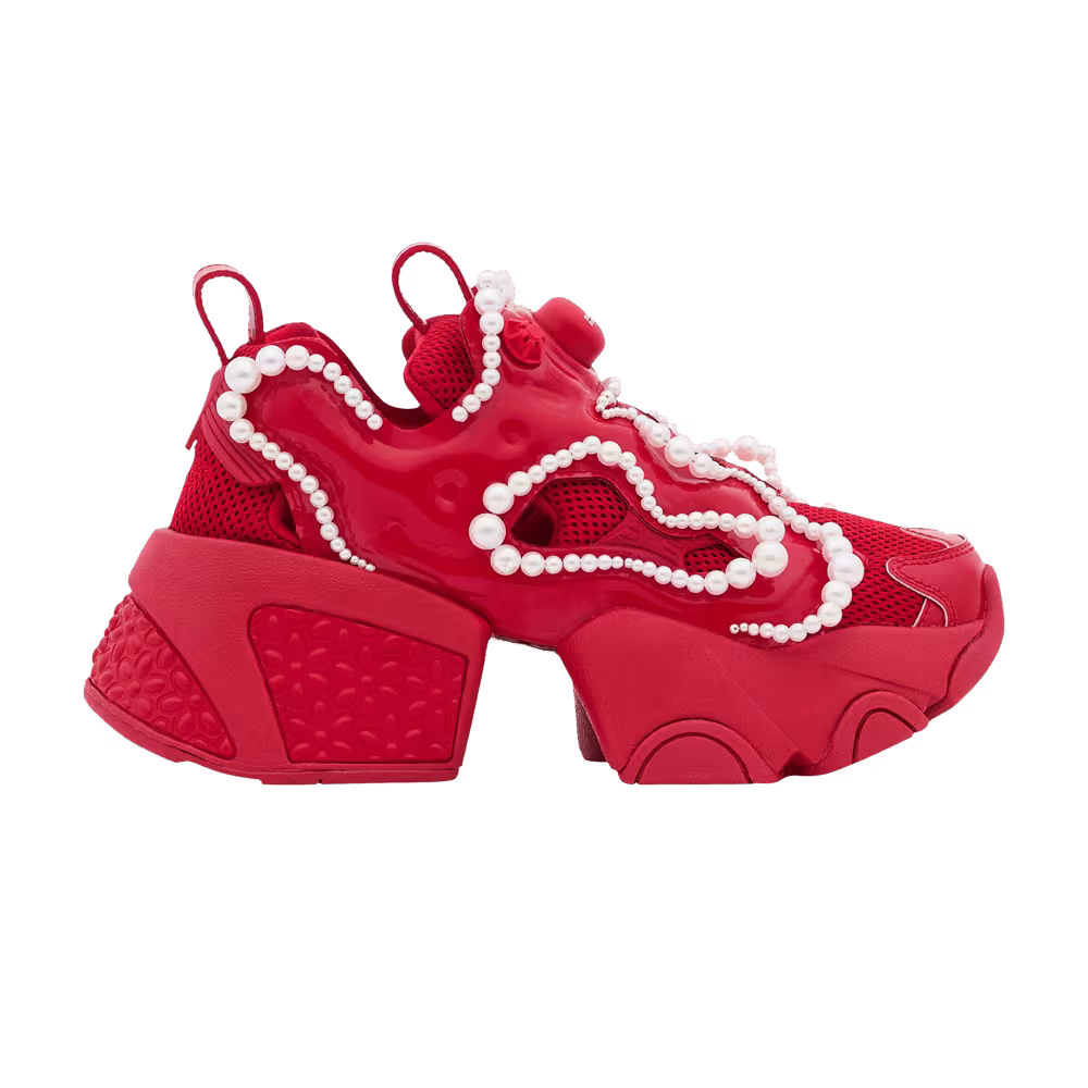 Noir Kei Ninomiya x Reebok Flying Pearl Pump Fury Red