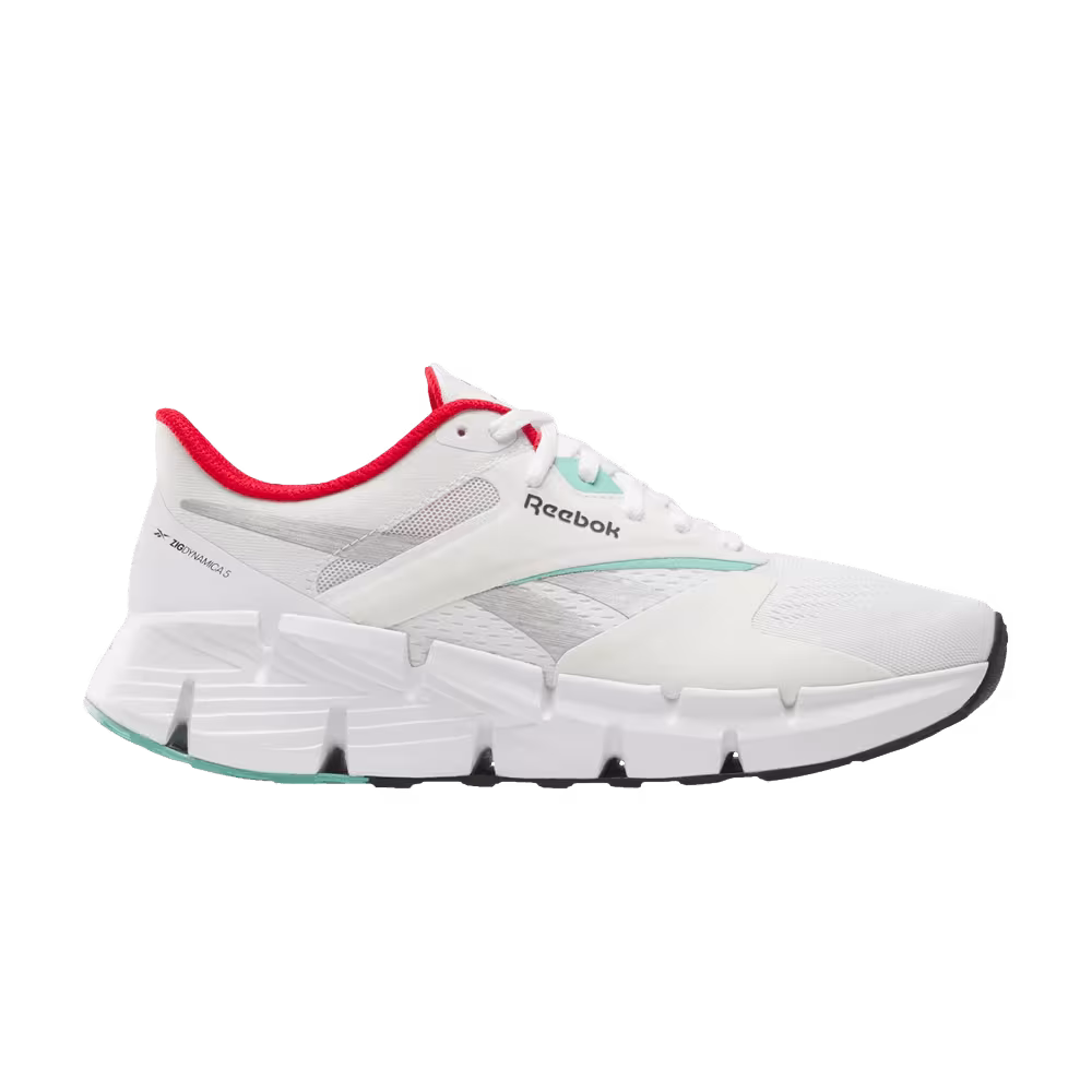 Reebok Women's Zig Dynamica 5 White AI Aqua