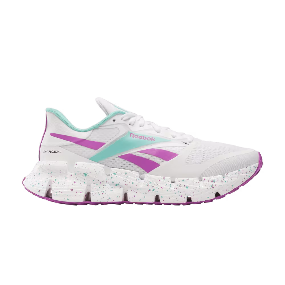 Reebok FloatZig 1 White Aqua Purple Rave