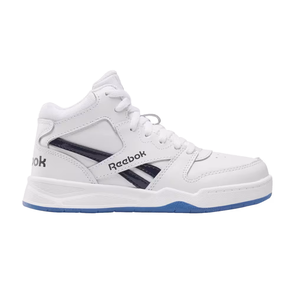 Reebok BB4500 Court Little Kid White Navy Ice