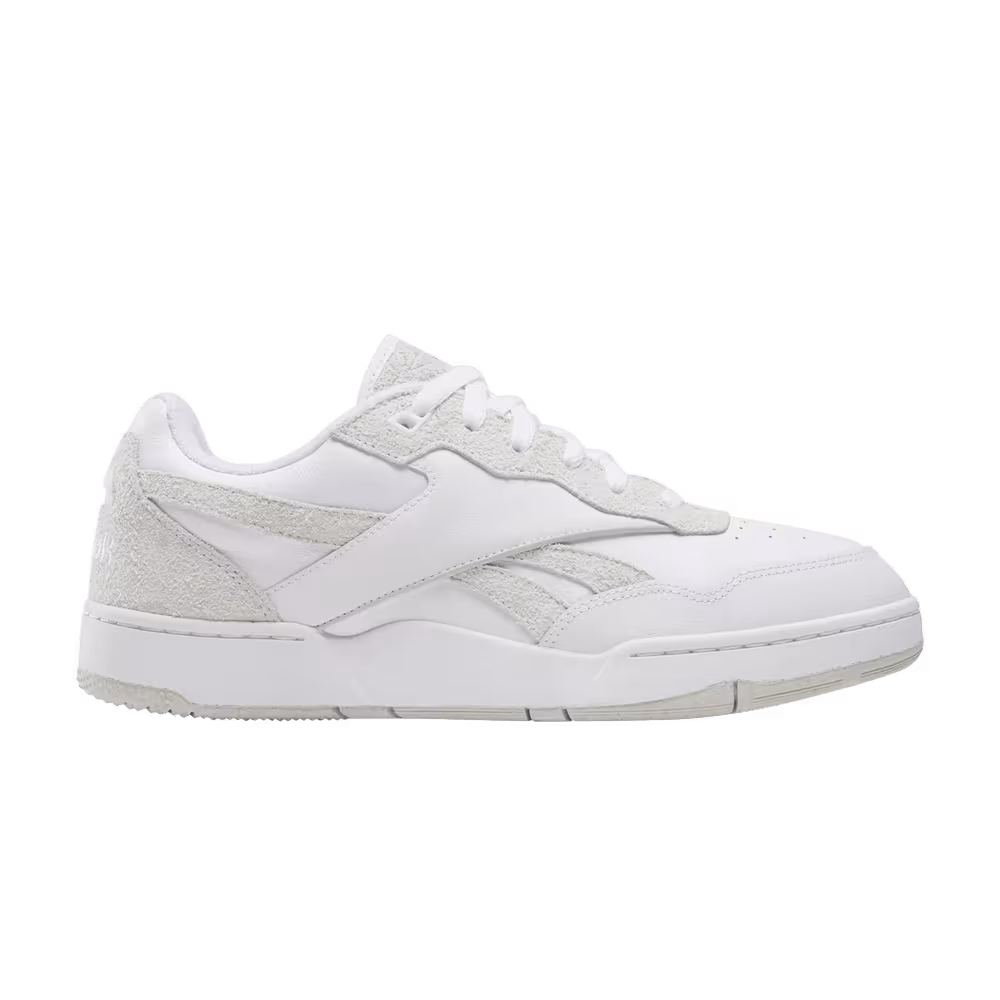 Reebok BB4000 2 Triple White Hairy Suede