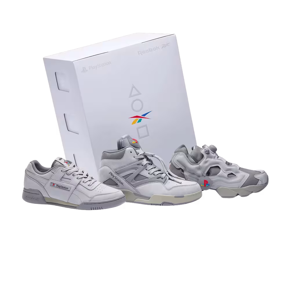 Sony Playstation x Workout Plus x Pump Omni Zone 2 x Reebok InstaPump Fury 94 30th Anniversary Stacking Box