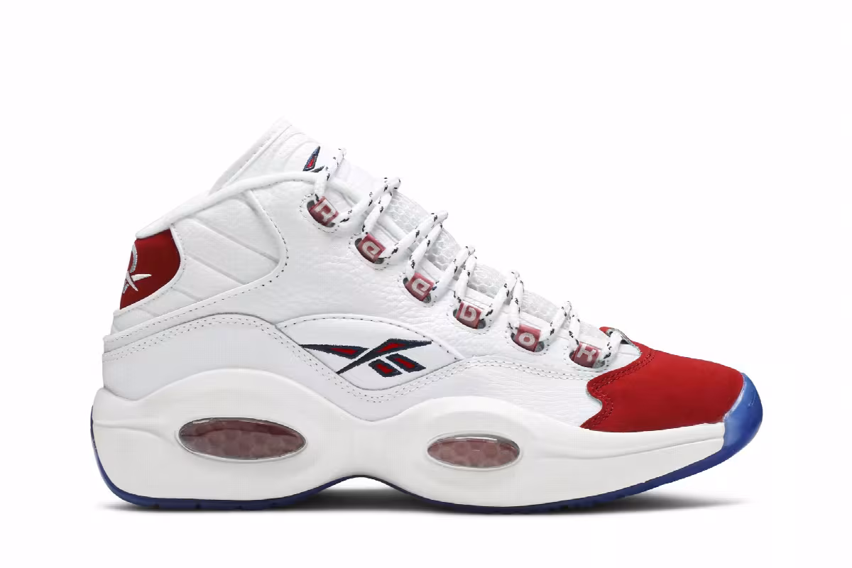 Reebok Question Mid OG Red Toe 2020, view 2