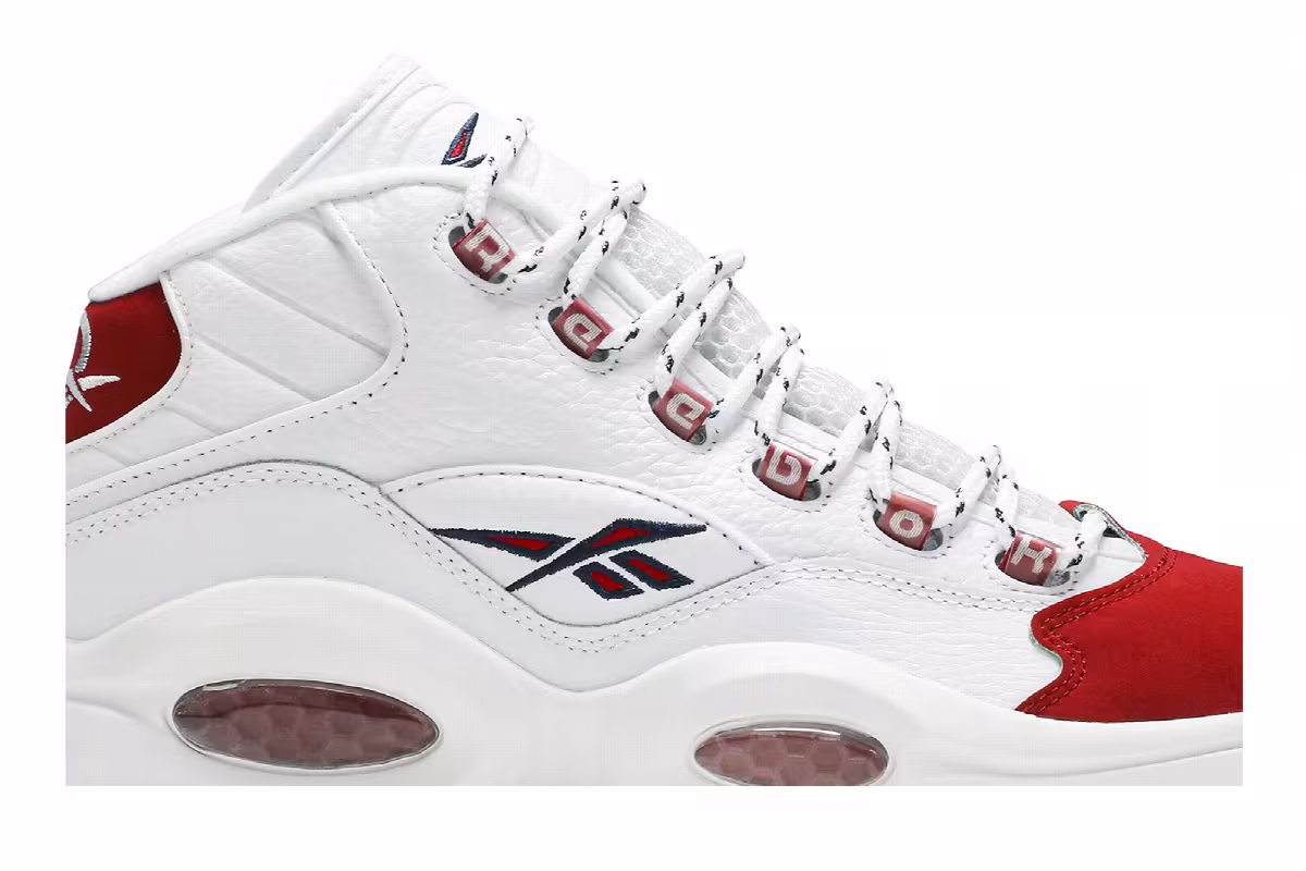 Reebok Question Mid OG Red Toe 2020, view 3